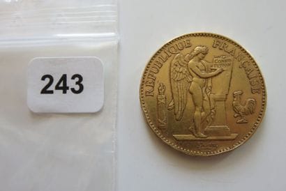 100 Francs or Génie1886 A TTB (coups sur...