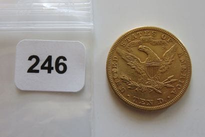 USA
10 Dollars Or Tête couronnée 1894 TB...