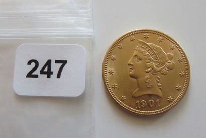 USA
10 Dollars Or Tête couronnée 1901 TTB...