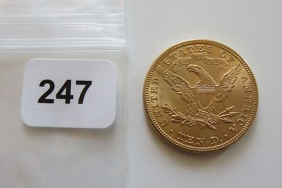 USA
10 Dollars Or Tête couronnée 1901 TTB...