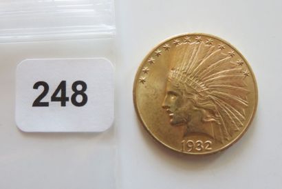 USA
10 Dollars Or Tête d'indien 1932 TTB