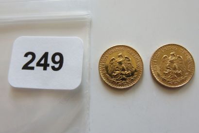 MEXIQUE
Lot de 2 x 2 Pesos Or 1945 TTB