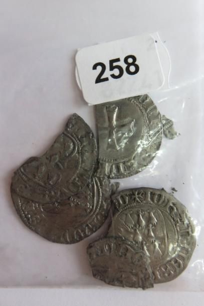 BRETAGNE
Jean V (1399 - 1442) - Lot de 4...