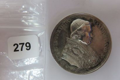 Médaille de Pie IX 1854 visite du pape à...