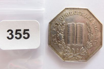 Notaires de DIEPPE - Jeton octogonal 32 mm,...