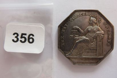 Notaires de DIEPPE - Jeton octogonal 32 mm,...