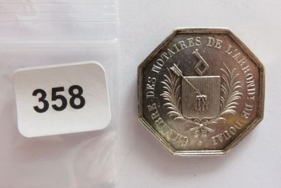 Notaires de DOUAI - Jeton octogonal 30 mm,...
