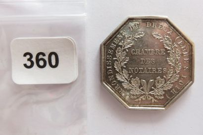 Notaires de DREUX - Jeton octogonal 32 mm,...