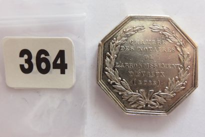 Notaires d'EVREUX - Jeton octogonal 31 mm,...