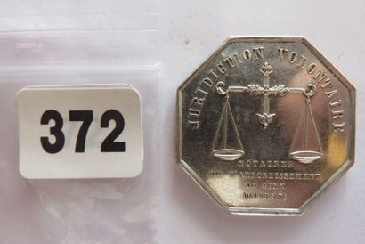 Notaires de GIEN - Jeton octogonal 31 mm,...