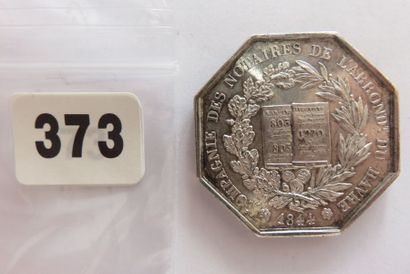 Notaires du HAVRE - Jeton octogonal 34 mm,...