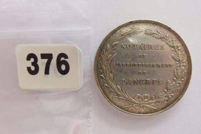 Notaires de LANGRES - Jeton rond 33 mm, corne...