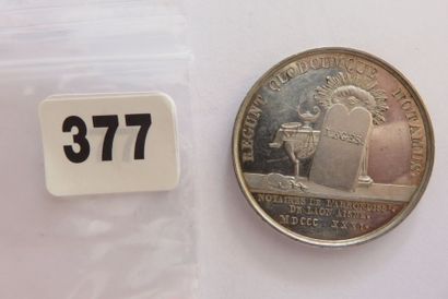 Notaires de LAON - Jeton rond 33 mm, argent...