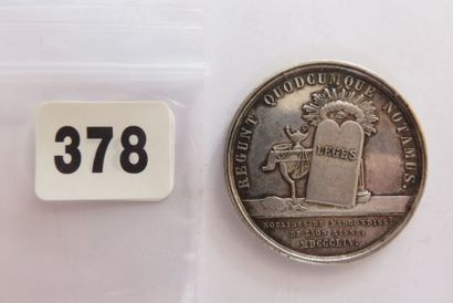 Notaires de LAON - Jeton rond 33 mm, main...