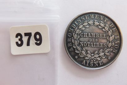 Notaires de LAON - Jeton rond 33 mm, abeille...