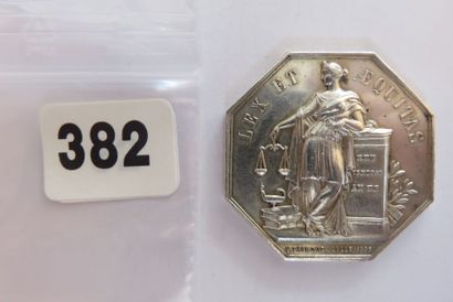 Notaires de LILLE - Jeton octogonal 34 mm,...