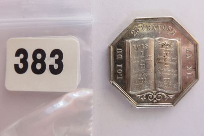 Notaires de LOCHES - Jeton octogonal 28 mm,...