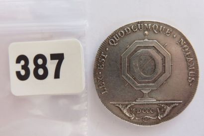 Notaires de LYON - Jeton rond 32 mm, tranche...