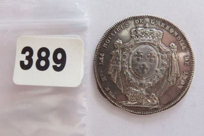 Notaires de LYON - Jeton rond 32 mm, tranche...