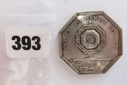 Notaires de LYON - Jeton octogonal 33 mm,...