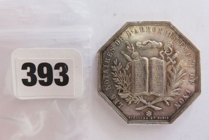 Notaires de LYON - Jeton octogonal 33 mm,...