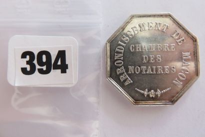 Notaires de MACON - Jeton octogonal 29 mm,...