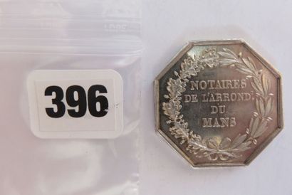 Notaires du MANS - Jeton octogonal 29 mm,...