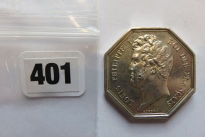 Notaires de MELUN - Jeton octogonal 32 mm,...