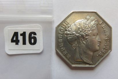 Notaires d'ORLÉANS - Jeton octogonal 31 mm,...