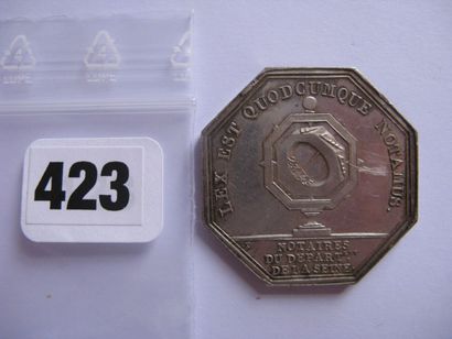 Notaires de PARIS - Jeton octogonal 33 mm,...