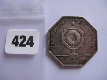 Notaires de PARIS - Jeton octogonal 32 mm,...