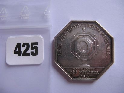 Notaires de PARIS - Jeton octogonal 32 mm,...