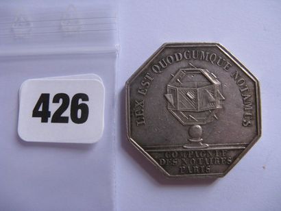 Notaires de PARIS - Jeton octogonal 33 mm,...