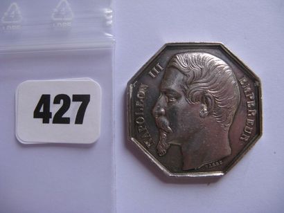 Notaires de PARIS - Jeton octogonal 33 mm,...
