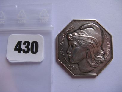 Notaires de PARIS - Jeton octogonal 33 mm,...