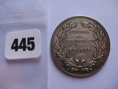 Notaires de ROANNE - Jeton rond 32 mm, corne...