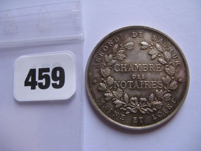 Notaires de SAUMUR - Jeton rond 34 mm, corne...