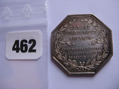 Notaires de SENLIS - Jeton octogonal 31 mm,...