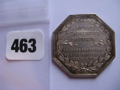 Notaires de SENLIS - Jeton octogonal 31 mm,...