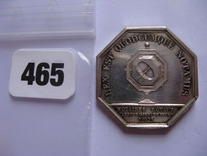 Notaires de SENS - Jeton octogonal 31 mm,...