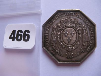 Notaires de SOISSONS - Jeton octogonal 32...