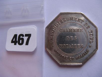 Notaires de TOUL - Jeton octogonal 32 mm,...
