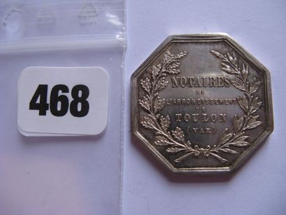Notaires de TOULON - Jeton octogonal 30 mm,...