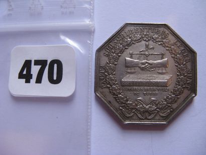 Notaires de TOURS - Jeton octogonal 30 mm,...