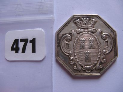 Notaires de TOURS - Jeton octogonal 30 mm,...