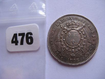 Notaires de TROYES - Jeton rond 31 mm, tranche...