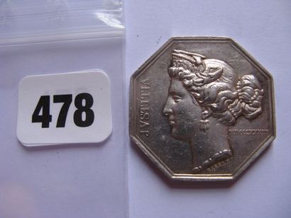 Notaires de TROYES - Jeton octogonal 31 mm,...