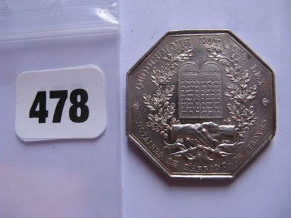 Notaires de TROYES - Jeton octogonal 31 mm,...