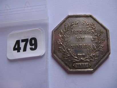Notaires de VASSY- Jeton octogonal 31 mm,...