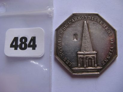 Notaires de VIENNE - Jeton octogonal 33 mm,...